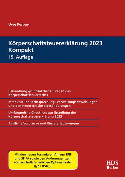 Körperschaftsteuererklärung 2023 Kompakt Law