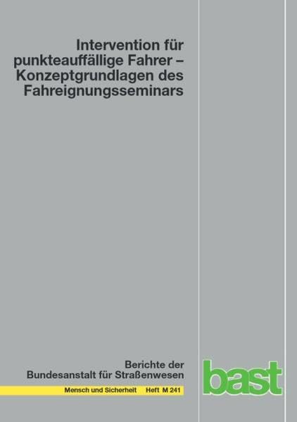Intervention für punkteauffällige Fahrer - Konzeptgrundlagen des Fahreignungsseminars (Mensch und Sicherheit) Books
