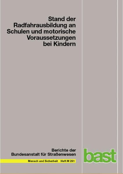 Stand der Radfahrausbildung an Schulen und motorische Voraussetzungen bei Kindern book