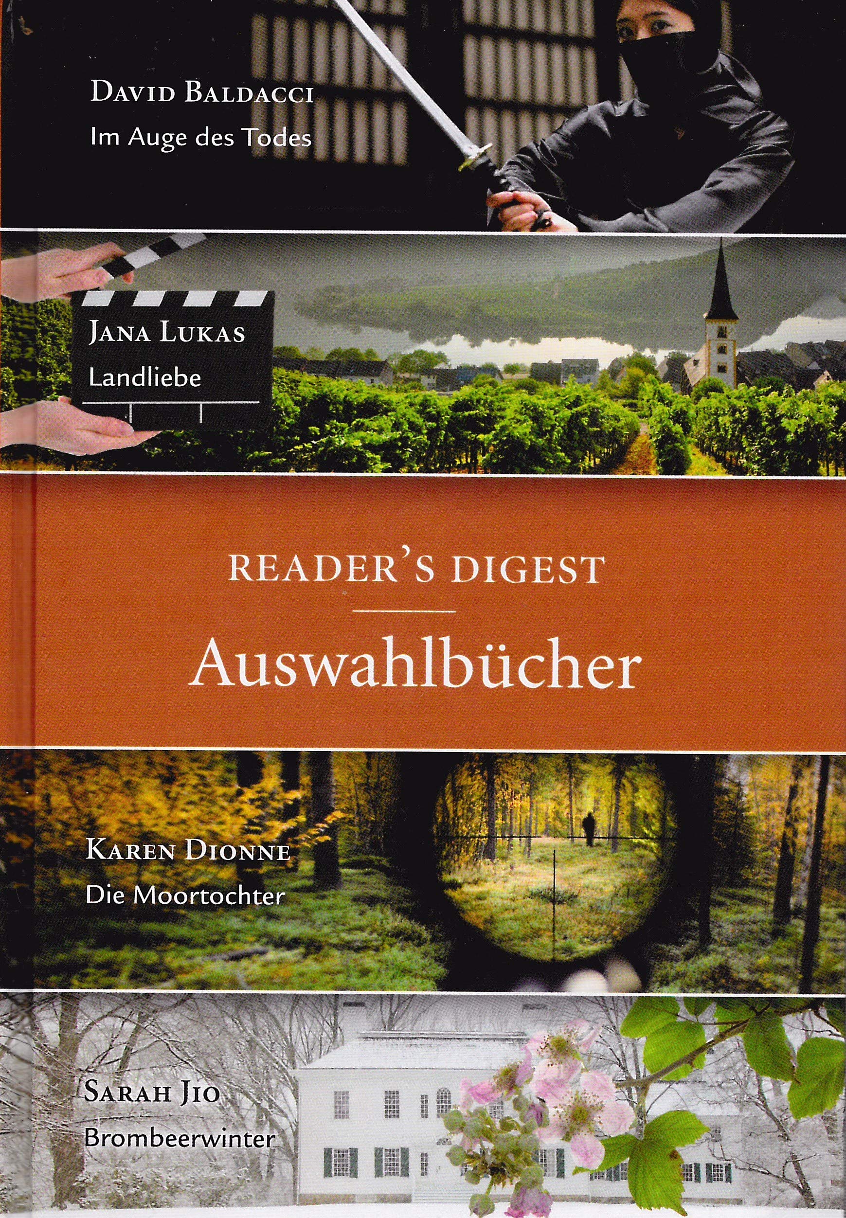Reader`s Digest Auswahlbücher Im Auge des Todes - david Baldacci / Landliebe - Jana Lukas / Die Moortochter - Karen Dionne / Brommeerwinter - Sarah Jio Books
