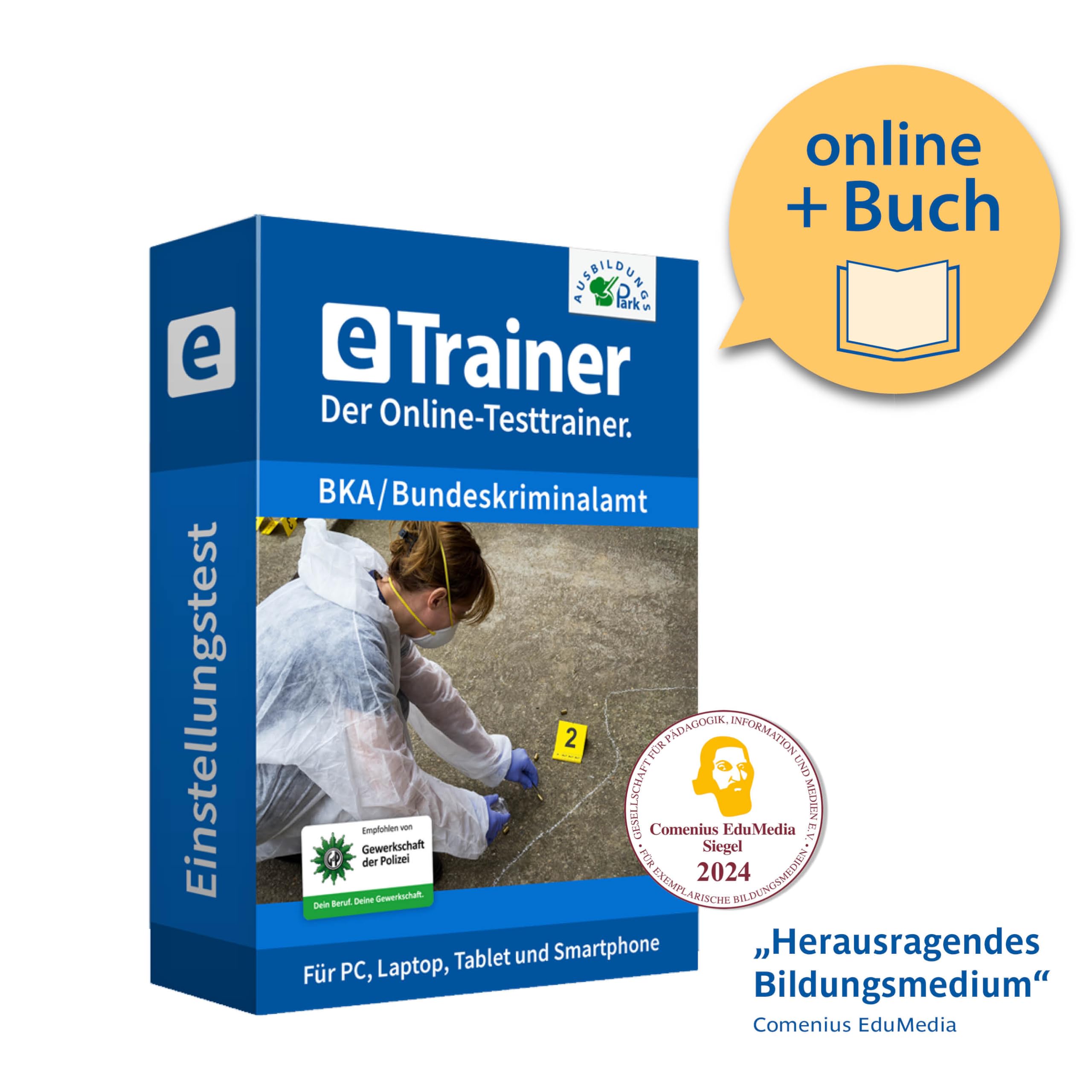 Einstellungstest BKA / Bundeskriminalamt | Online-Trainer mit Logik-Buch | Aufgaben mit Antworten und Lösungswegen | Auswahlverfahren erfolgreich bestehen | Deutsch, Allgemeinwissen, Mathe, Logik … Business, Finance & Career