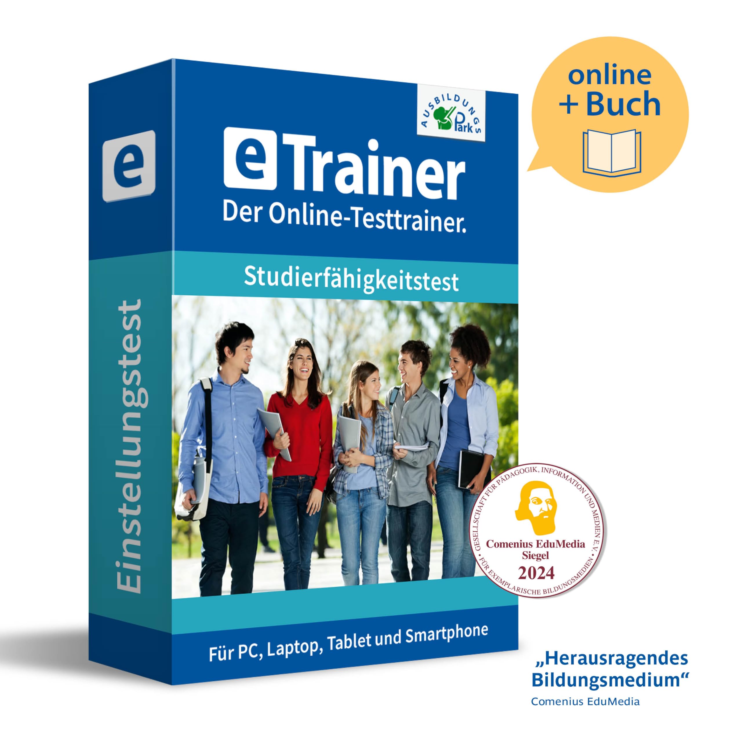 Bewerbung Studierfähigkeitstest Prüfungspaket | Online-Trainer mit Allgemeinwissen-Buch | Aufgaben mit Antworten + Lösungswege | Auswahlverfahren erfolgreich bestehen | Deutsch, Wissen, Mathe, Logik … Business, Finance & Career
