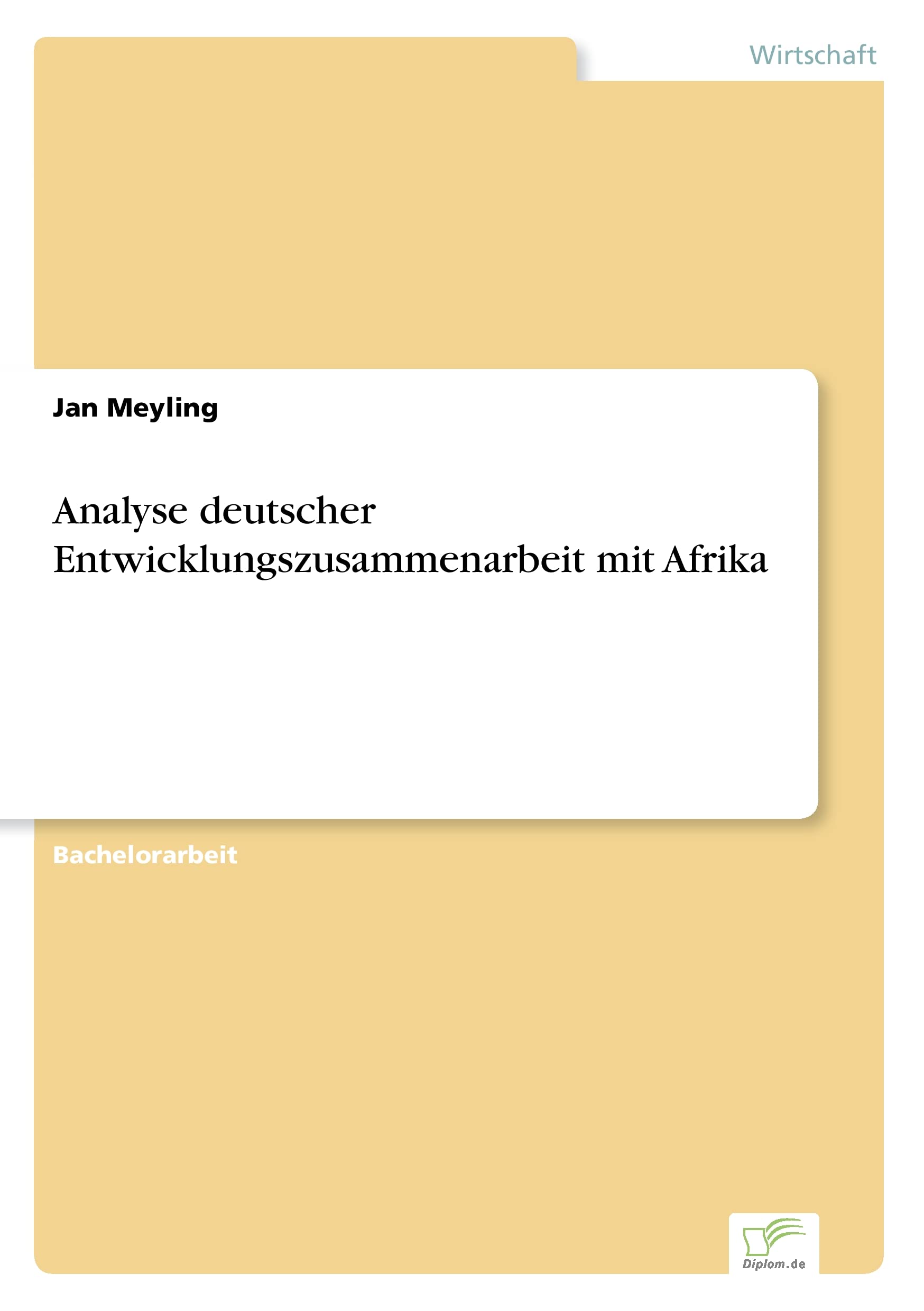 Analyse deutscher Entwicklungszusammenarbeit mit Afrika Law
