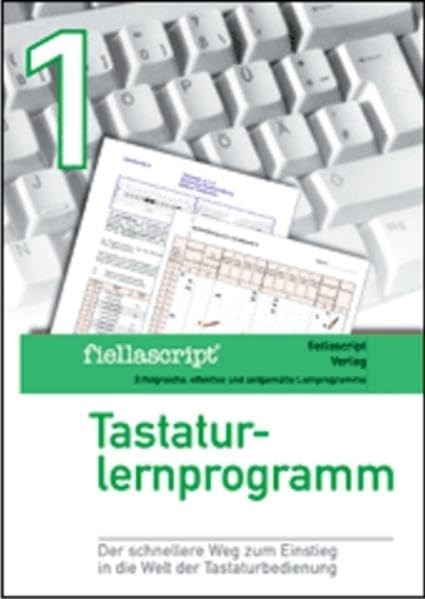 fiellascript Tastaturlernprogramm Band 1 grün: Bedienung der Tastatur - DIN 2137 Business, Finance & Career