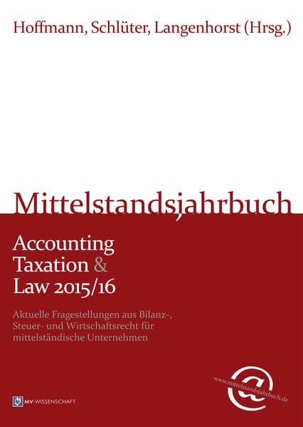 Mittelstandsjahrbuch Accounting Taxation & Law 2015/16 book