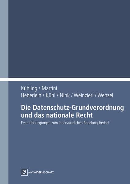 Die Datenschutz-Grundverordnung und das nationale Recht Law