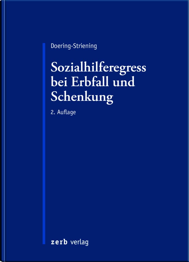 Sozialhilferegress bei Erbfall und Schenkung (zerb verlag) Law