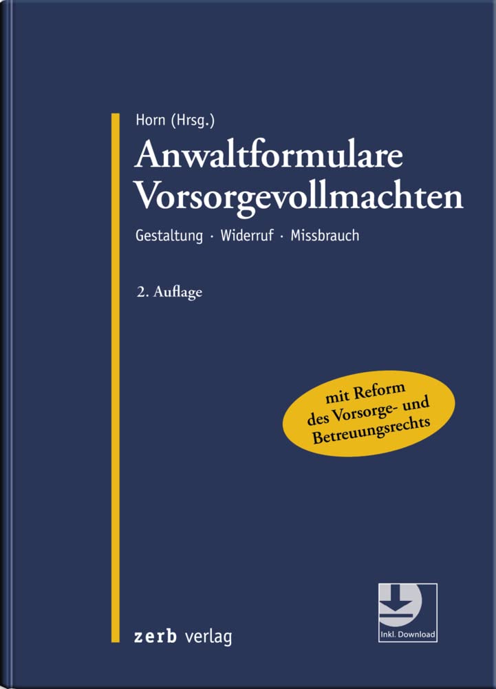 Anwaltformulare Vorsorgevollmachten Law