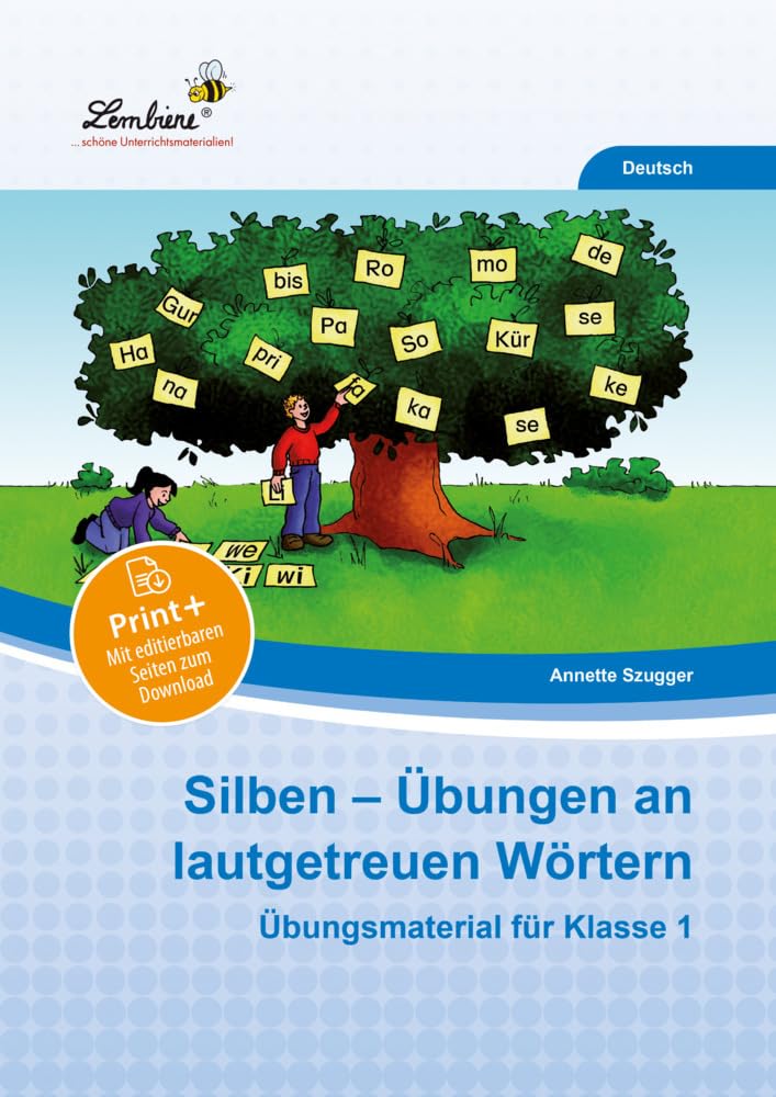 Silben - Übungen an lautgetreuen Wörtern Study Guides
