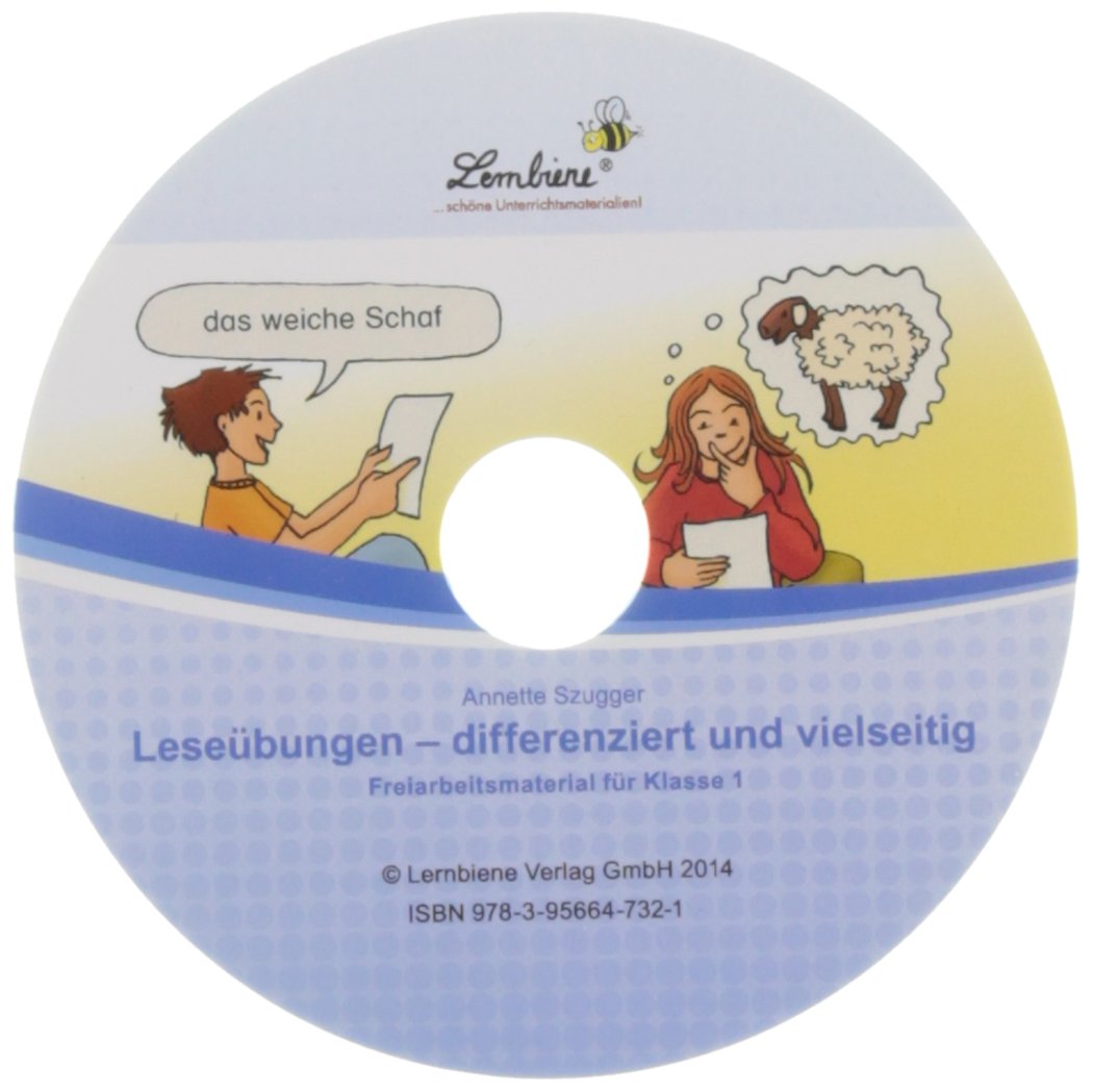 Leseübungen - differenziert und vielseitig, 1 CD-ROM: Freiarbeitsmaterial für Klasse 1. Deutsch. Kopiervorlagen, editierbare Microsoft® Word® Dateien und PDF Books