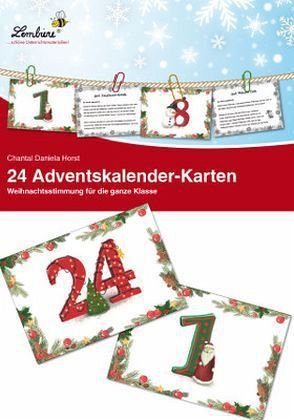 24 Adventskalender-Karten: (1. bis 4. Klasse). Organisationskarten zur sofortigen Verwendung, fächerübergreifend, Klasse 1-4 Learning & Reference