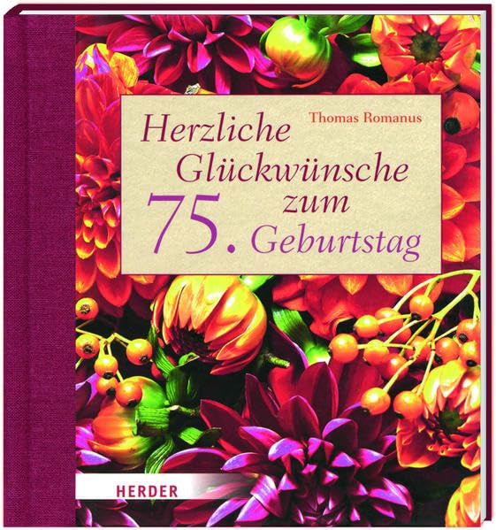 Herzliche Glückwünsche zum 75. Geburtstag Lifestyle