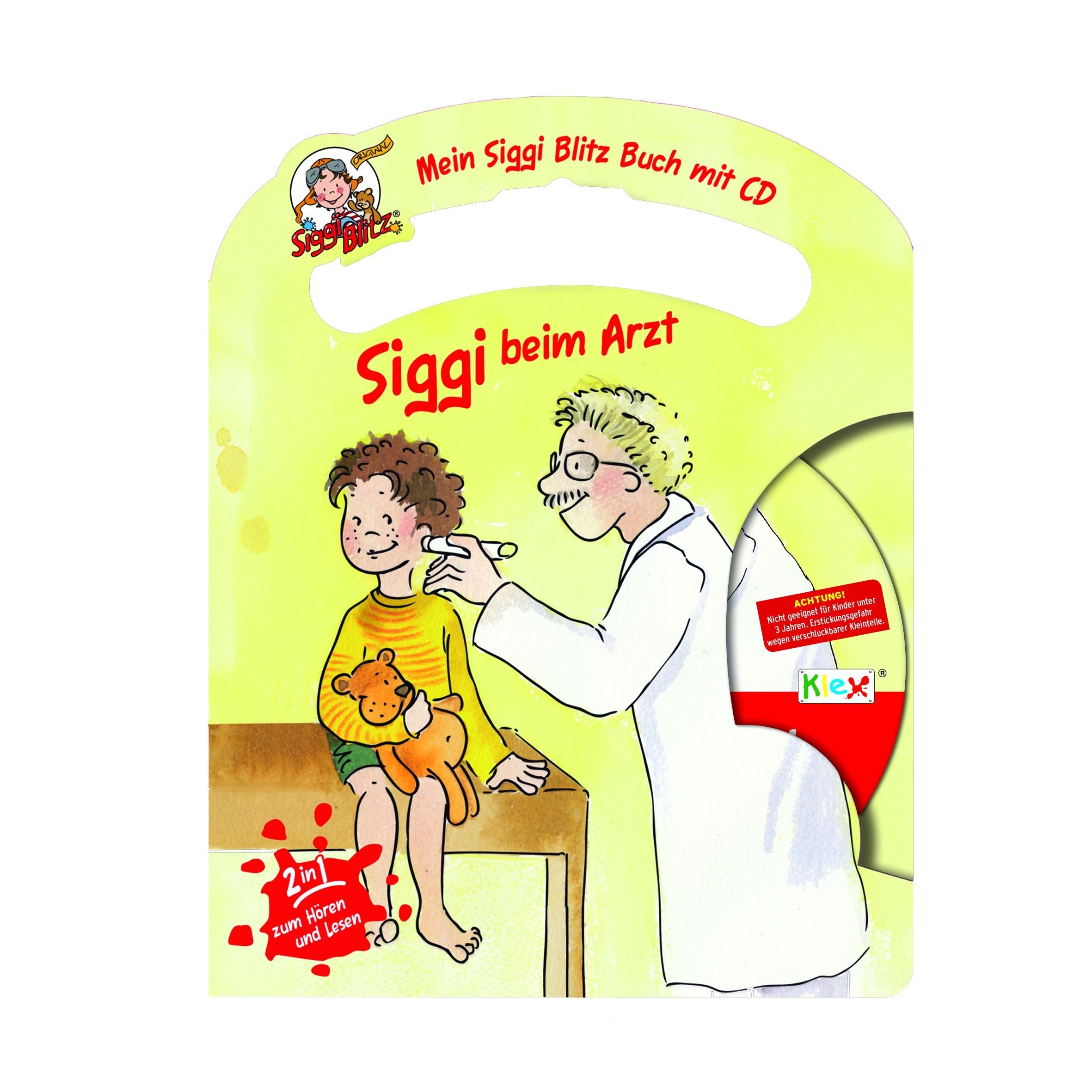 Mein Siggi Blitz Buch mit CD - Siggi beim Arzt Hörspiel und Buch Kinderbuch zum Hören und Lesen Books