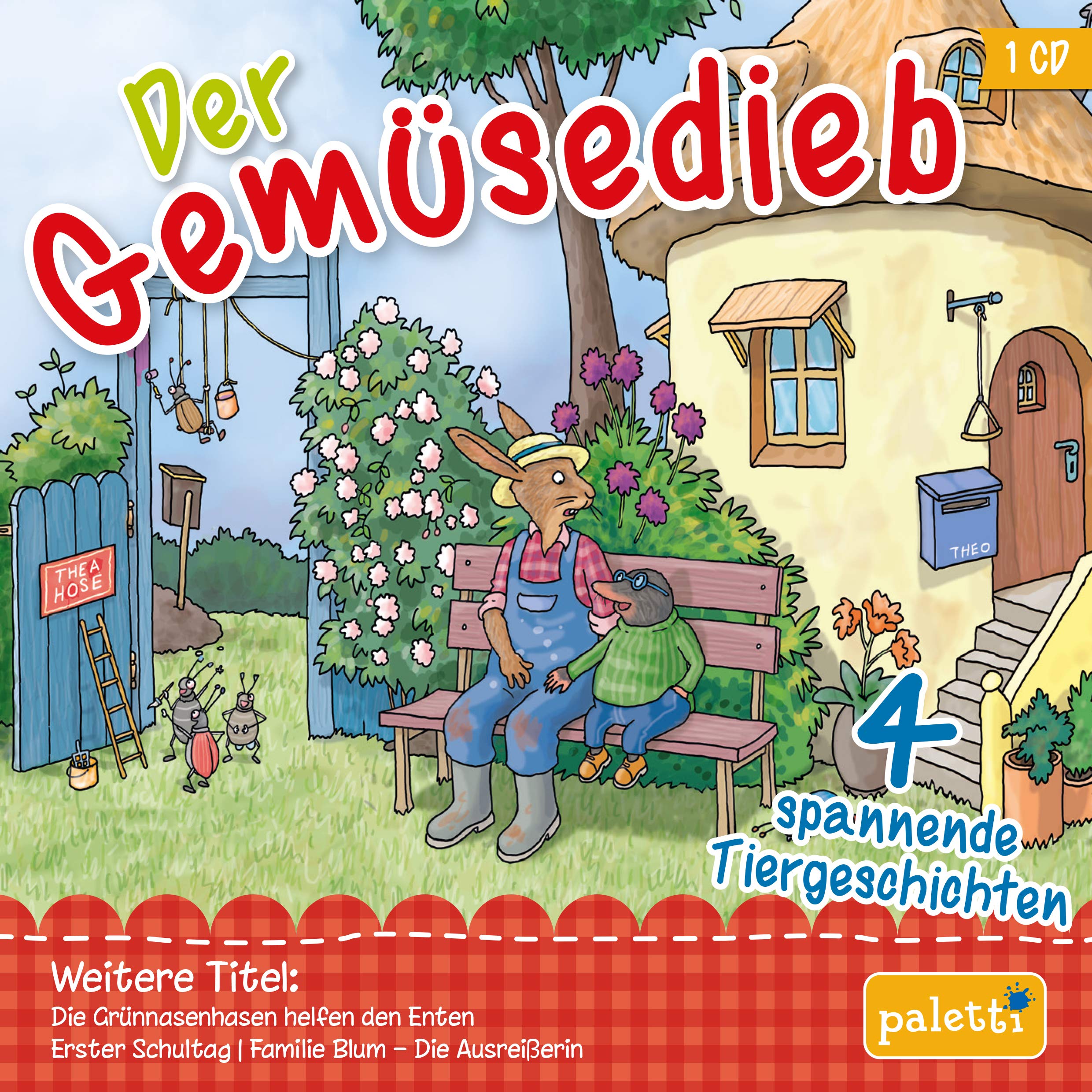Kinder CD Der Gemüsedieb mit Hase Theo und Maulwurf Mauritz Hörbuch Music