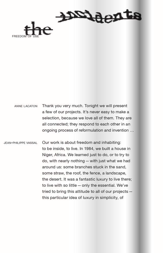 Freedom of Use (Sternberg Press / the Incidents) Architecture
