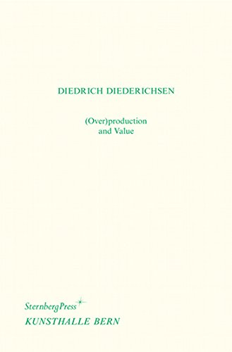 Product Image: Diedrich Diedrichsen - (Over)production And Value