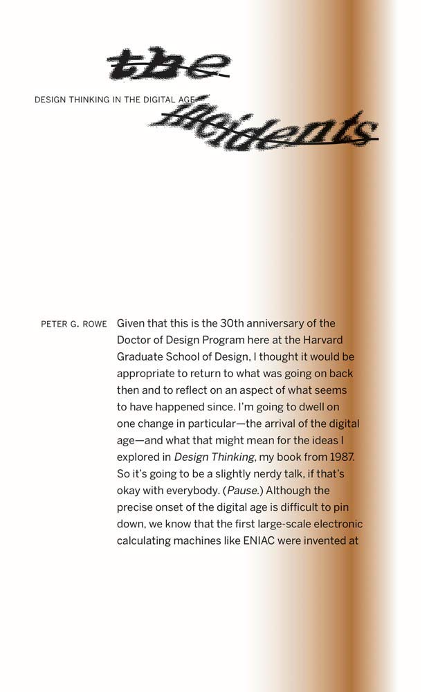 Design Thinking in the Digital Age (The Incidents) Architecture