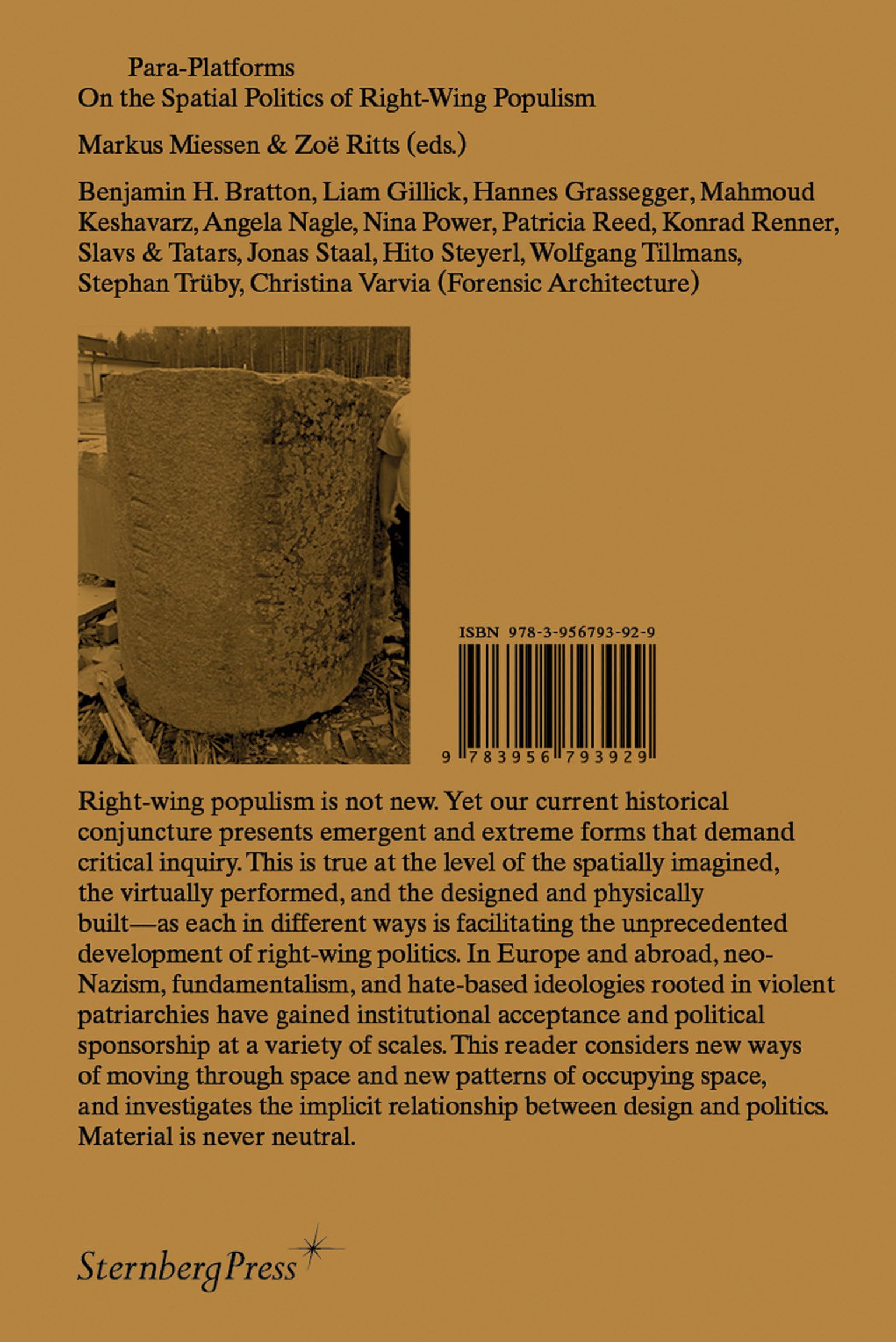 Para-Platforms: On the Spatial Politics of Right-Wing Populism (Sternberg Press) Philosophy