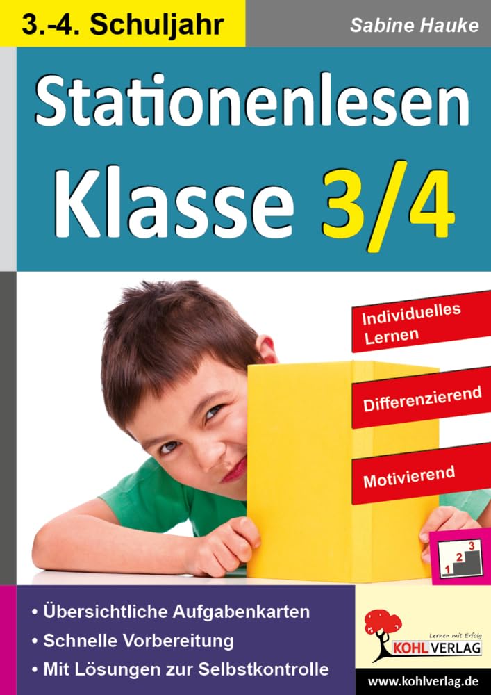 Stationenlesen Klasse 3 4 Deutsch Grundschule Förderschule Lesekompetenz dreifach differenziert Leseförderung inklusiv | Märchen Fabel Sachtext ... Bogen! (3.-4. Schuljahr) (Stationenlernen) Professional & Reference Books