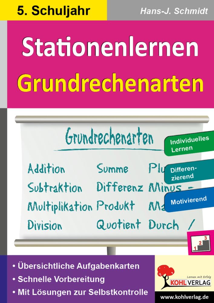 Kohls Stationenlernen Grundrechenarten / 5. Schuljahr book