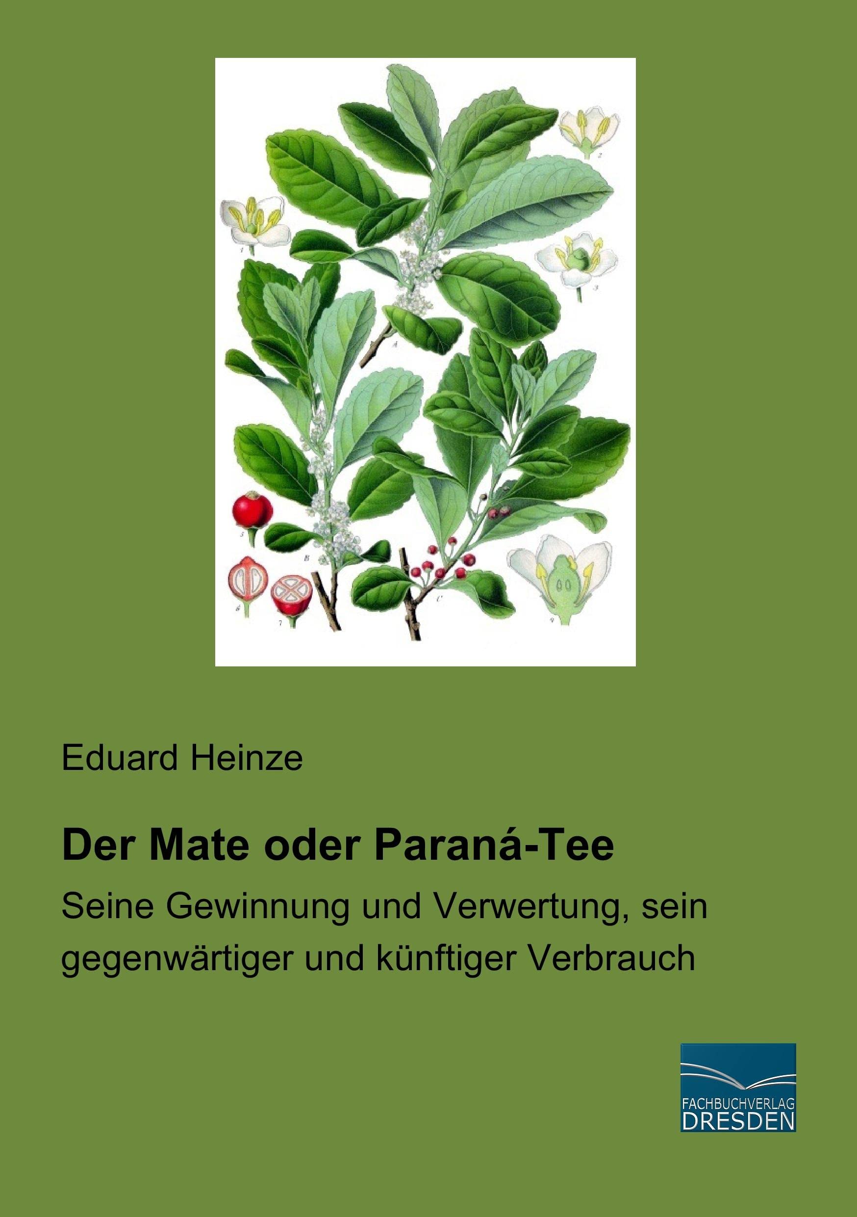 Der Mate oder Paraná-Tee: Seine Gewinnung und Verwertung, sein gegenwaertiger und kuenftiger Verbrauch: Seine Gewinnung und Verwertung, sein gegenwärtiger und künftiger Verbrauch Leisure, Home & Garden