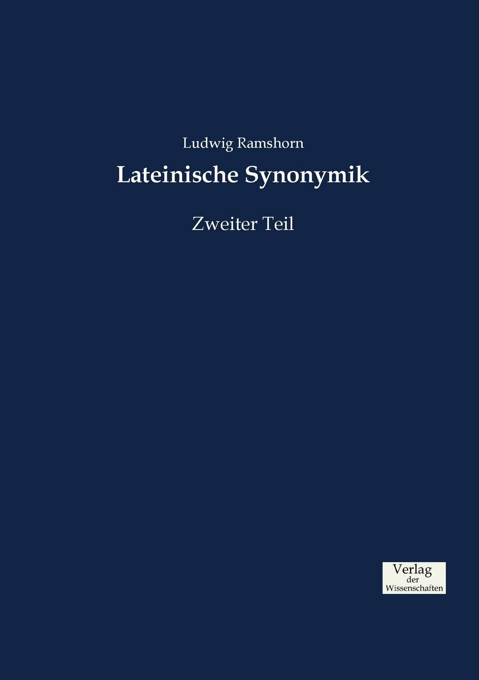 Product Image: Lateinische Synonymik
