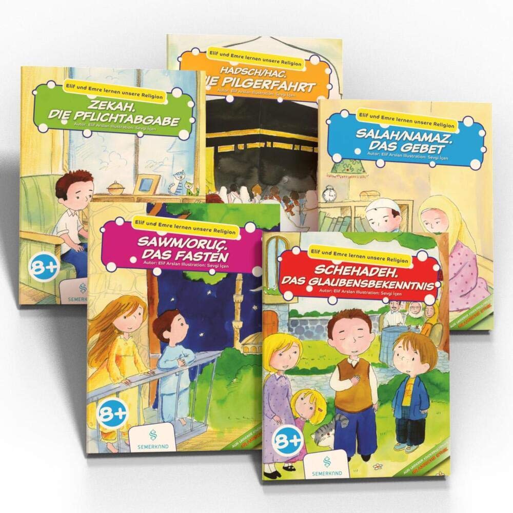 Elif und Emre lernen unsere Religion 5 Bücher Set: Elif und ihr kleiner Bruder Emre sind zwei neugierige Kinder, die gemeinsam mehr über die Säulen des Islams entdecken. Law