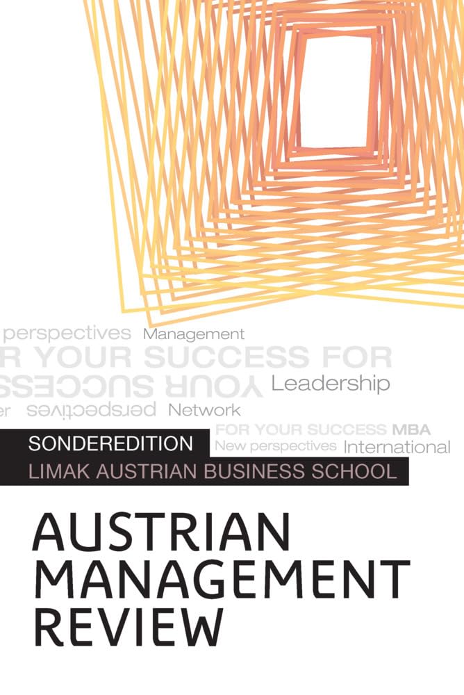 Product Image: AUSTRIAN MANAGEMENT REVIEW