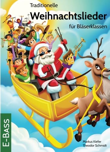 Traditionelle Weihnachtslieder für Bläserklassen: E-Bass Sheet Music