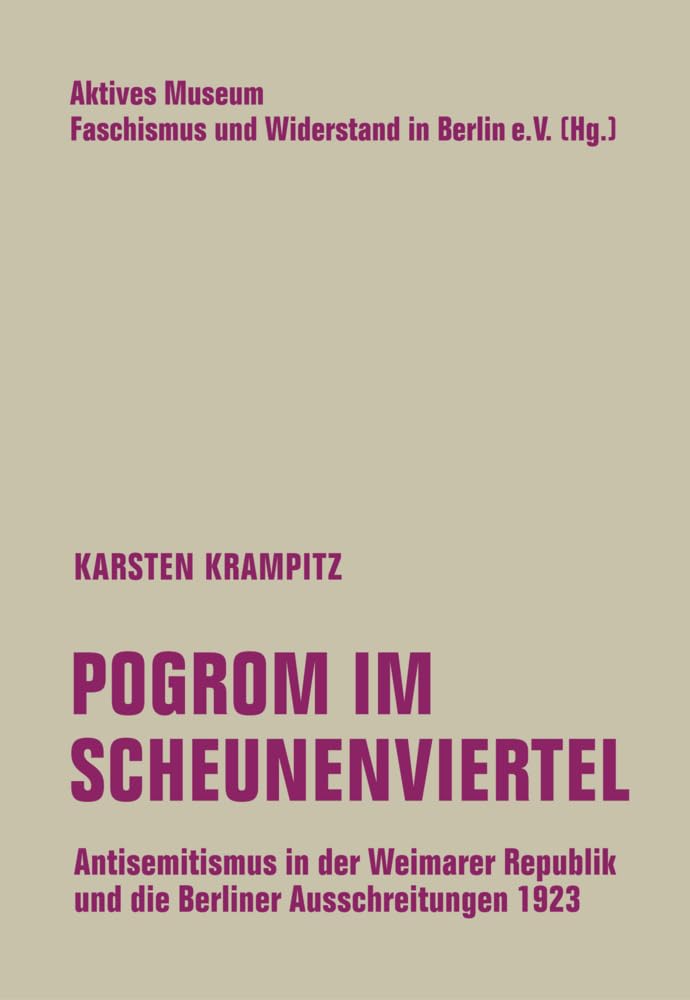 Pogrom im Scheunenviertel German history books
