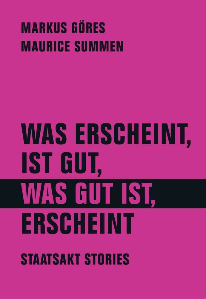 Was erscheint, ist gut, was gut ist, erscheint Media & Communication Books