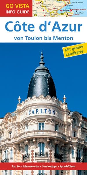 GO VISTA: Reiseführer Côte d'Azur: Mit Faltkarte Leisure, Home & Garden