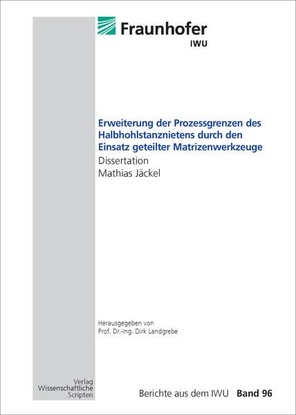 Erweiterung der Prozessgrenzen des Halbhohlstanznietens durch den Einsatz geteilter Matrizenwerkzeuge: Dissertation Mathias Jäckel, Berichte aus dem IWU, Band 96 Business & Technology
