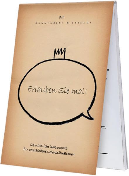 Erlauben Sie mal!: 24 nützliche Dokumente für verschiedene Lebenssituationen (Spieleblöckchen) Humour & Satire