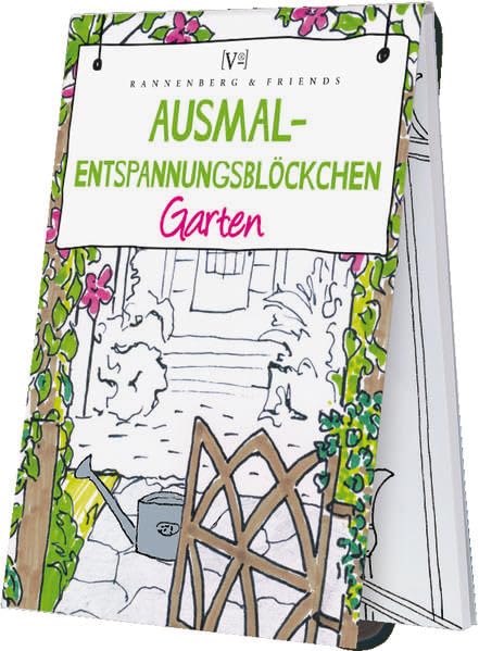 Ausmal - Entspannungsblöckchen Garten (Spieleblöckchen) Sports