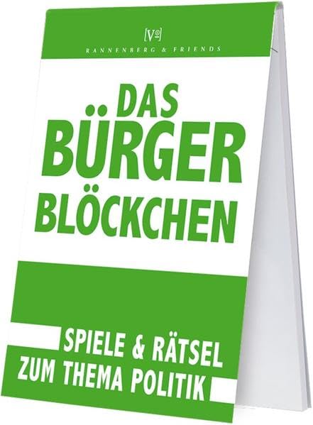 Das Bürgerblöckchen: Spiele & Rätsel zum Thema Politik: RSB096 book