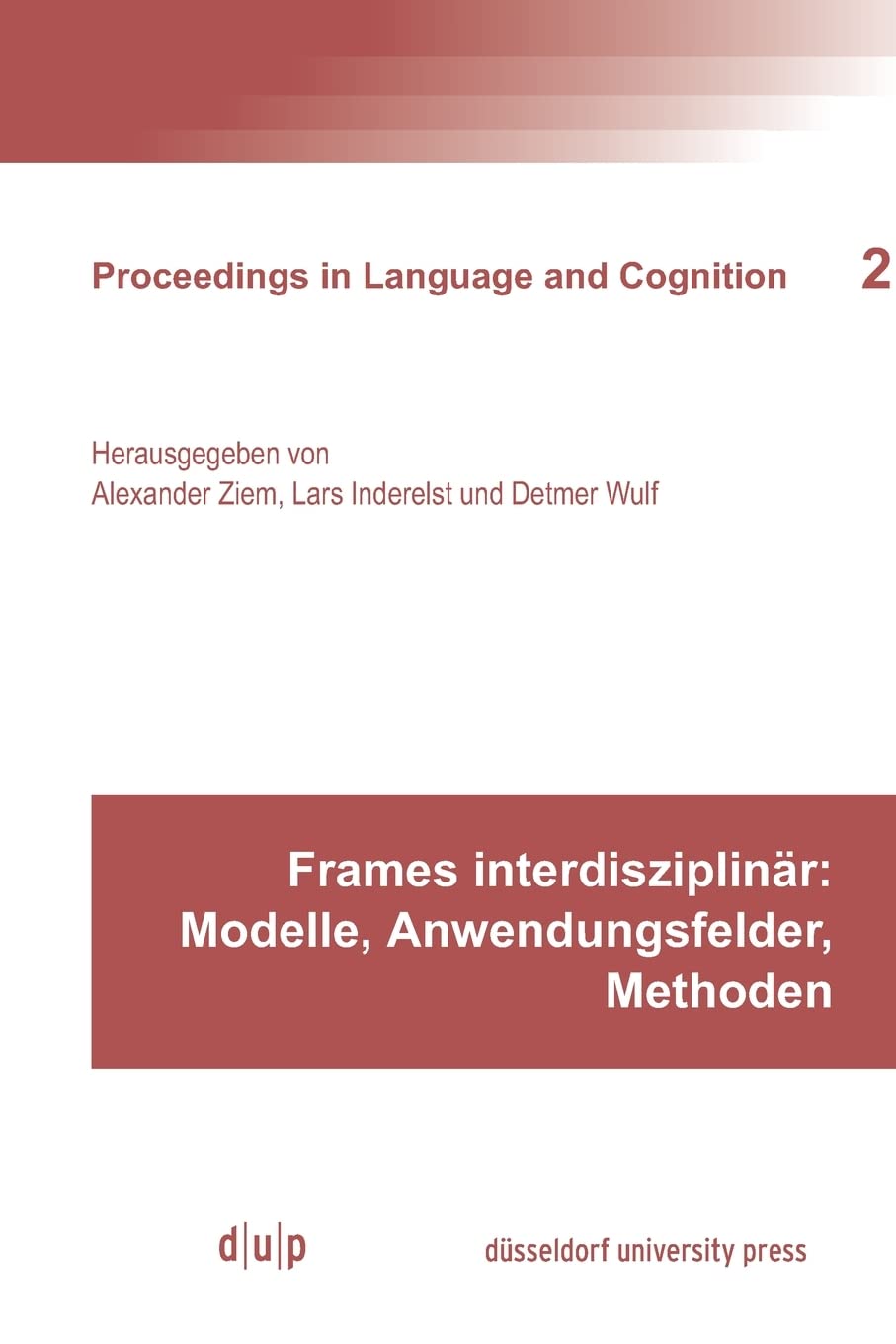 Product Image: Frames interdisziplinär: Modelle, Anwendungsfelder, Methoden