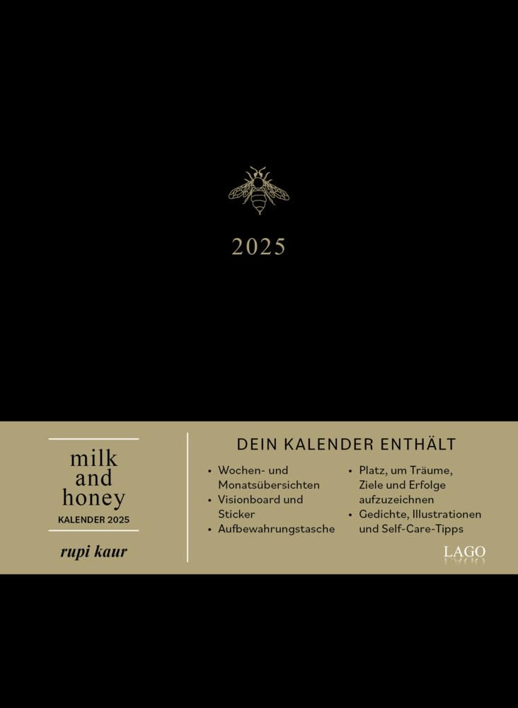Milk and Honey - Calendrier 2025 : calendrier hebdomadaire et mensuel à inscrire magnifiquement conçu avec poèmes et illustrations book