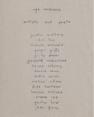 Ugo Rondinone: Artists and Poets Film, Art & Culture