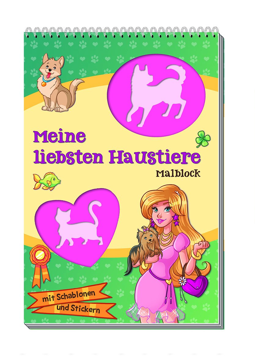 Product Image: Schablonenmalbücher  "Liebste Haustiere"