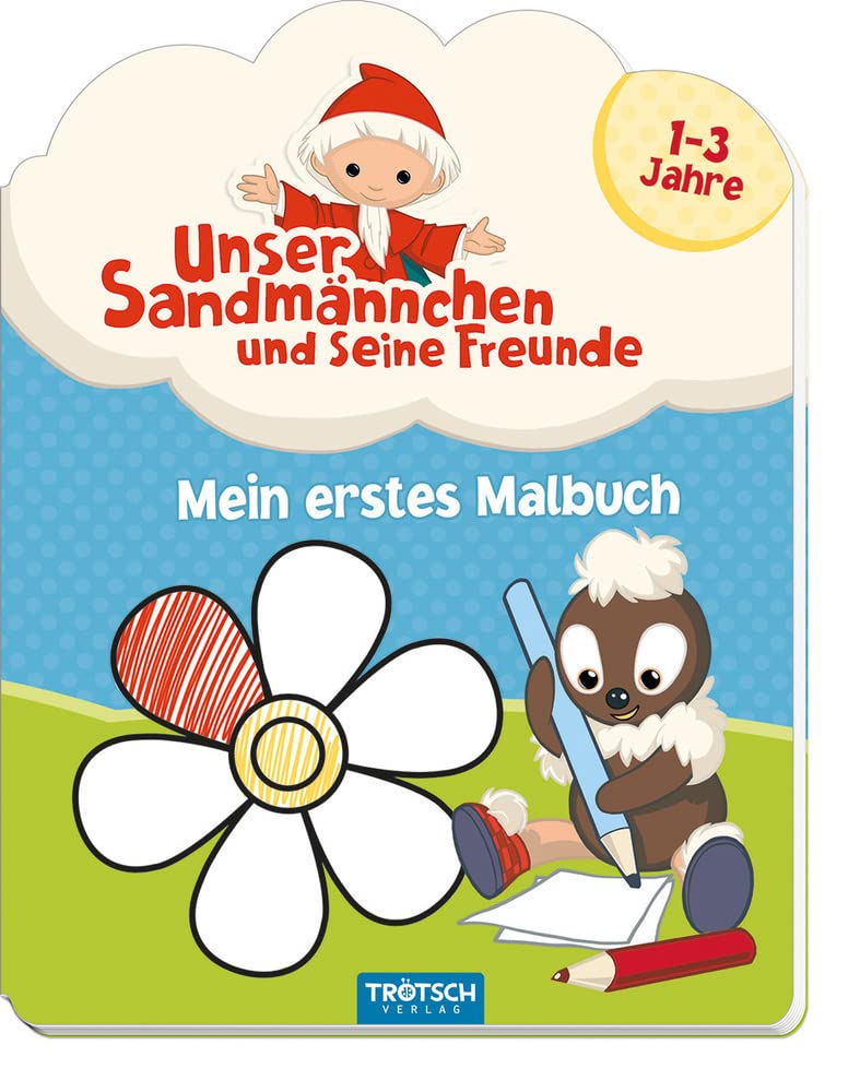TRÖTSCH - Unser Sandmännchen und seine Freunde "Mein erstes Malbuch" (1 bis 3 Jahre): 1-3 Jahre Film, Art & Culture