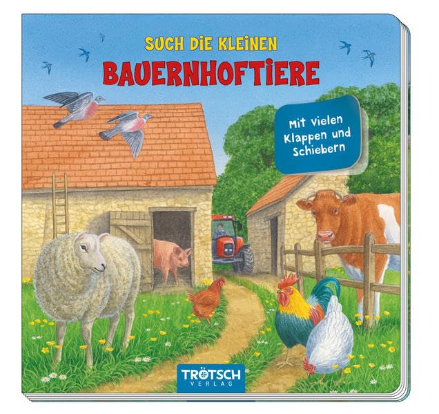 Pappenbuch "Such die kleinen Bauernhoftiere": Mit vielen Klappen und Schiebern Non-fiction