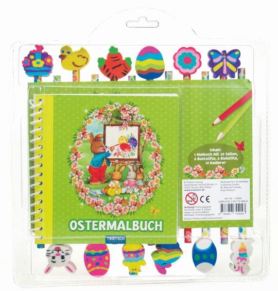 Oster-Malset mit 12 Stiften und 12 Radierern book