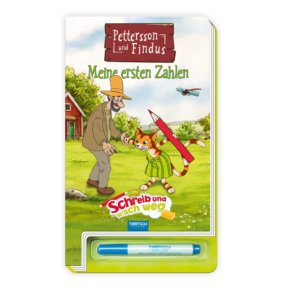 Schreib und wisch weg "Pettersson & Findus" Zahlen Learning & Reference