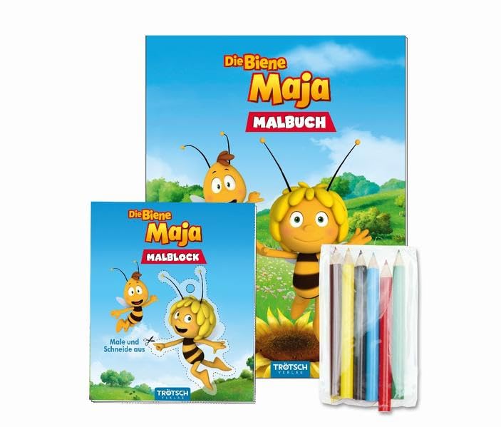 Malset "Die Biene Maja" mit 6 Bunstiften book