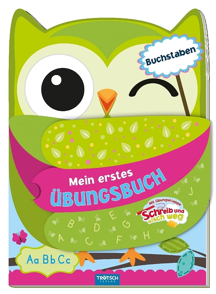 Trötsch Mein erstes Eulen-Übungsbuch Buchstaben: Schreib-und-wisch-weg-Klappe zum Üben (Schreib und Wisch Weg Lernhefte) Non-fiction