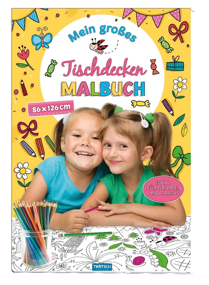 Mein großes Tischdecken-Malbuch gelb book