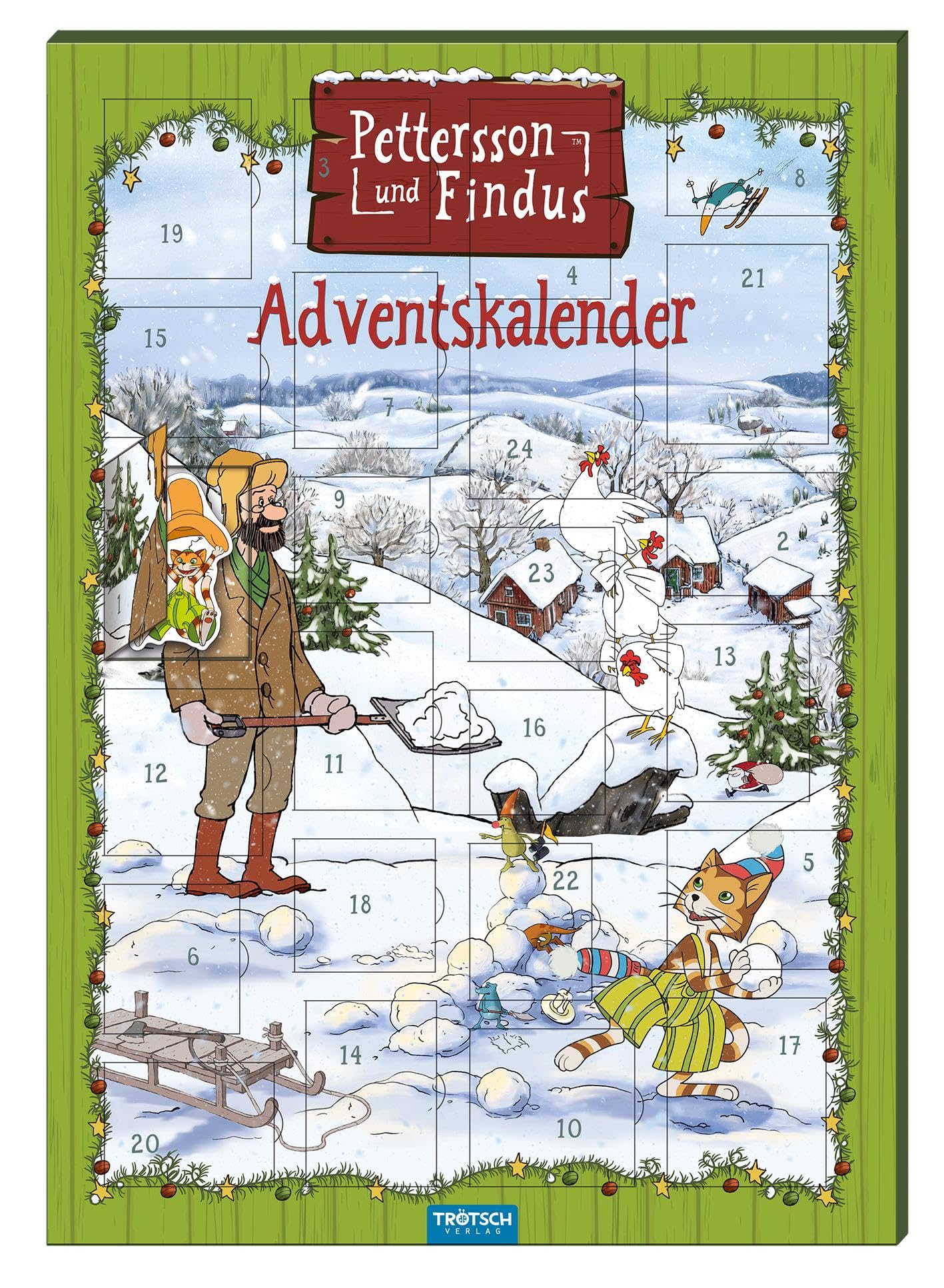 TRÖTSCH - Magnet-Adventskalender "Pettersson & Findus" | Weihnachtskalender mit 24 tollen Magneten book