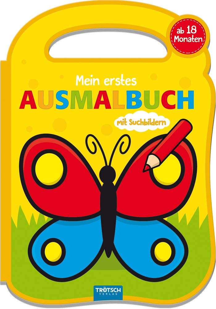 TRÖTSCH - Mein erstes Ausmalbuch "Tiere" | Malbuch mit Suchbildern und klaren Formen auf festem Papier. Ausmalbuch mit bunten Malvorlagen und passenden Ausmalseiten | Ab 18 Monaten book
