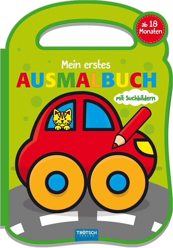 TRÖTSCH - Mein erstes Ausmalbuch "Spielzeug" | Malbuch mit Suchbildern und klaren Formen auf festem Papier. Ausmalbuch mit bunten Malvorlagen und ... 16 Seiten, ab 18 Monate (Mein erstes Malbuch) Film, Art & Culture
